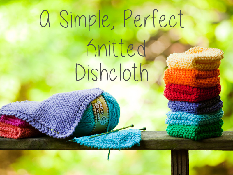 knitted dishcloth